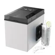 Advwin 10KG Ice Maker Portable Ice Maker Machine Self-Cleaning Silver