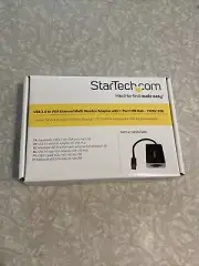 STARTECH USB 3.0 to VGA EXTERNAL VIDEO CARD MULTI MONITOR AV ADAPTER, USB32VGAEH
