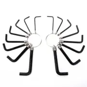Hex Key Set Metric Sizes from 1.5Inch - 6 Inch 16pc