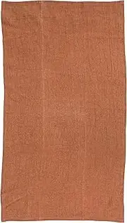 [Creative Co-Op] Stonewashed Linen Decorative Dining and Kitchen, Rust Tea Towel, Orange