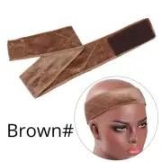 57Cm Velvet Wig Band for Fastern Wig Flexible Skin Wig Grip Band Coffee Comfort