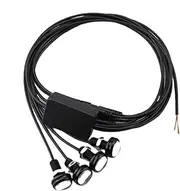 LED Lights, 4 in 1 Motorcycle Auxiliary LED Light Kit, 7 Colors App Control, IP67 Waterproof, Super Bright 12V Electric Vehicle Atmosphere Light for Car, Drone, RC Aircraft 140cm/55.1in