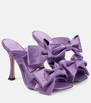 [Jimmy Choo] Jimmy Choo Flaca 100 satin mules AU 4 purple