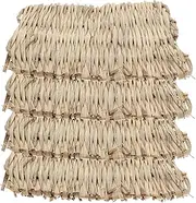 Yardenfun Pigeon Nest Pads 4 Pack Bird Cage Mats Large Washable Rabbit Bedding Mats Safe for Foraging Resting