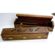 Wooden Incense Holder - 12" Rounded Lid - Suits Dhoops + Incense Sticks