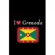 I Love Grenada: Grenada Flag Journal Notebook, College Ruled For Writing 6x9 120 Pages