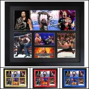 Roman Reigns WWE Signed Framed Limited Edition Memorabilia V3