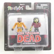 The Walking Dead Minimates Dexter & Deadlock zombie - series 3 - 2 figure pack