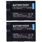 2 Pack EN-EL3e Battery Compatible with Nikon D700 D90 D50 D70s D300S