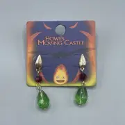 Studio Ghibli Howl's Moving Castle Replica Drop Earrings NEW