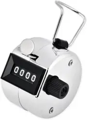 DS. DISTINCTIVE STYLE Handheld Tally Counter 1.8" Metal Mechanical Clicker Co...