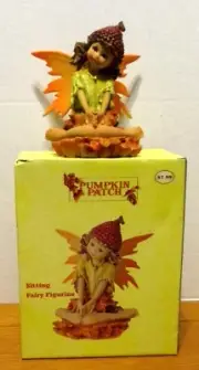 Pumpkin Patch 6" Resin "Sitting Fairy Figurine" W/Box NEW!!!