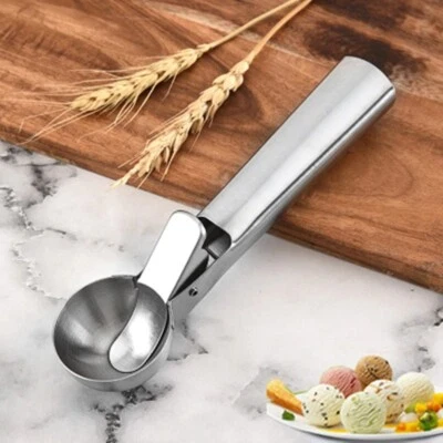 Ice Cream Scoop Stainless Steel Digger Non-Stick Fruit Ice Ball Maker Spoon Tool