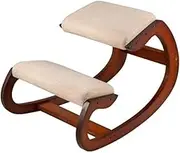 Ergonomic Kneeling Chair Stool Thick Cushion Home Office Chair Improving Body Posture Rocking Wood Knee Computer Chair (Color : B)