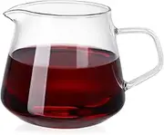 STOBAZA 1Pc Versatile Glass Coffee Pot Transparent Kettle for Home Brewing Ergonomic Handle Heat Cold Resistant for Coffee Tea Entertaining Guests