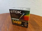 10 Disk TDK High Density 3.5" 1.44 MB Floppy Disks IBM Formatted "NEW"