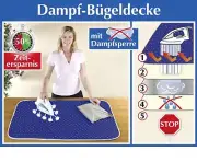 Wenko 1201073100 Ironing Mat 65 x 100 cm Cotton Blue