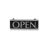 Headline Sign 4246 Reversible Open/Closed Sign with Suction Mount - Black New