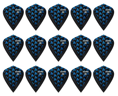 5 Sets Target Agora Ultra Ghost Kite Dart Flights – Ships w/ Tracking – Blue