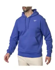 Reebok, Men's Identity Fleece long sleeve pull over Hoodie, blue 2XL