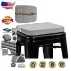 Comfortable Magnetic Velvet Cushion Pads for Stackable Metal Stools - Set of 4