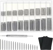 [Gabrella] 360 Pcs Watch Band Pins Kit, 8mm-25mm Professional Watch Spring Bar Diameter 1.5mm with Bands Strap Link Pin Remover Repair Tool, Suitable for Most Kinds of Stainless Steel Watch Pins