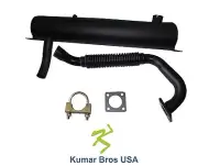 New Kumar Bros USA Spark Arrestor Muffler, Ex Pipe & Clamp FITS Bobcat 753
