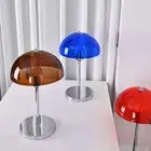 Bauhaus style Mushroom Acrylic Transparent shade Table Lamp USB LED Desk Light