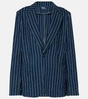 [Polo Ralph Lauren] Polo Ralph Lauren Linen and cotton blazer AU 16 blue