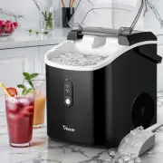 Vevare Nugget Ice Maker Portable Machine 15kg Ice Cube Tray Bar Countertop Black