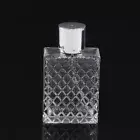 100ml Clear Glass Mist Atomizer Square Refillable Portable Perfume Spray Bot- Bk