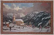 Signare Tapestry Wall Hanging Church with Snow Field