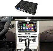 Wireless CarPlay&Android Auto Interface Compatible with VW Volkswagen Skoda SEAT with OEM RCD510 Monitor Fit Tiguan Touran Octavia Golf Passat Polo,Support Bluetooth Audio,HD Camera
