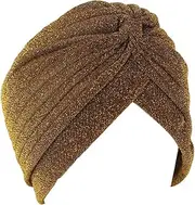 [ihreesy] Women Turban Hat,Soft and Comfortable Sleep Hat Cancer Chemo Turban Wrap Beanie Hat Headwear