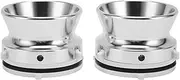 2 Nab Hub Adapters,10 Inch Opener Hub Adapter for Reel to Reel Tape Recorders, Aluminium Universal Reel Tape Recorder Accessories for Studer ReVox, Akai, Teac, Silver White