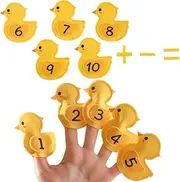 Finger Puppets for Kids,Realistic Felt Finger Puppets Story Time - Interactive Role Play Toys, Math Learning Addition and Subtraction Games for Kindergarten