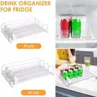 Drinks Organizer for Fridge Self-Sliding Soda Can Dispenser Adjustable AmLBz