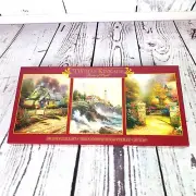 Thomas Kinkade Deluxe Jigsaw Puzzle Set Three 500 Piece Puzzles 1998 New Sealed