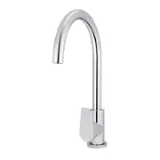 Meir Round Gooseneck Kitchen Mixer Tap Chrome MK03PD-C