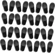 Abaodam 20pairs Doll Miniature Shoes for Dolls Realistic Decorative Footwear for Dollhouse Play Appearance Encourages Role-Playing Activities