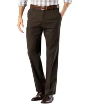 Dockers Mens Khaki Straight Stretch Casual Trouser Pants
