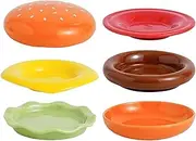 Teller Und Schalensets - Keramik Geschirrsets | Schalen Und Teller Set | Hamburgerplatte Set | Formen 6-layer-Küchengeschirrs Nettes Keramik-Dessert-Tischgeschirr Für Das Hauswarmieren