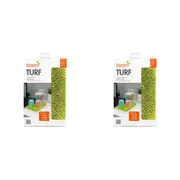 2PK Boon Turf Counter Top Dish Baby Bottle Compact Drying Rack 17x27cm Green