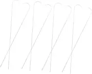 SHINEOFI Beading Curved Needles Set 10pcs Open Loop Metal Threader for DIY Jewelry Making Yarn Needles for Beads Stringing and Embroidery