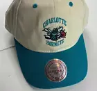 Mitchell & Ness Cream NBA Charlotte Hornets Strap Hat Cap Adjustable fit