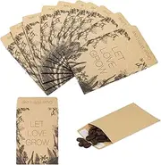 100Pcs Small Envelopes, Small Brown Envelopes, Self-Adhesive Paper Packets for Storing Seeds, Money, Beads, Notes, (6cm x 8cm)