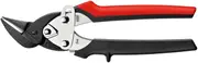 Bessey D15A Right Hand Cut Shape and Straight Cutting Snips, Multi-Colour