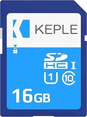 Keple 16GB SD Memory Card | High Speed SD Card Compatible with Canon IXUS 140, 180, 185, 255 HS, 132 HS, 265 HS, N100, G9 X II, DSLR Digital Camera | 16 GB UHS-1 U1 Class 10 SDHC SD-16G-C10-U1/8