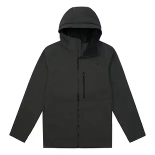 【The North Face 官方旗艦】北面男款深灰色防風防潑水連帽輕量風衣｜83S5DYZ