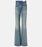 [McQueen] McQueen Faded high-rise bootcut jeans 26 blue
